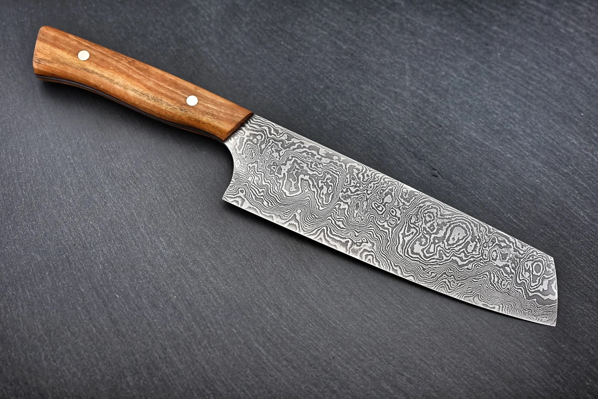 Damast Santoku 20cm (Wilder Damast - 180 Lagen)