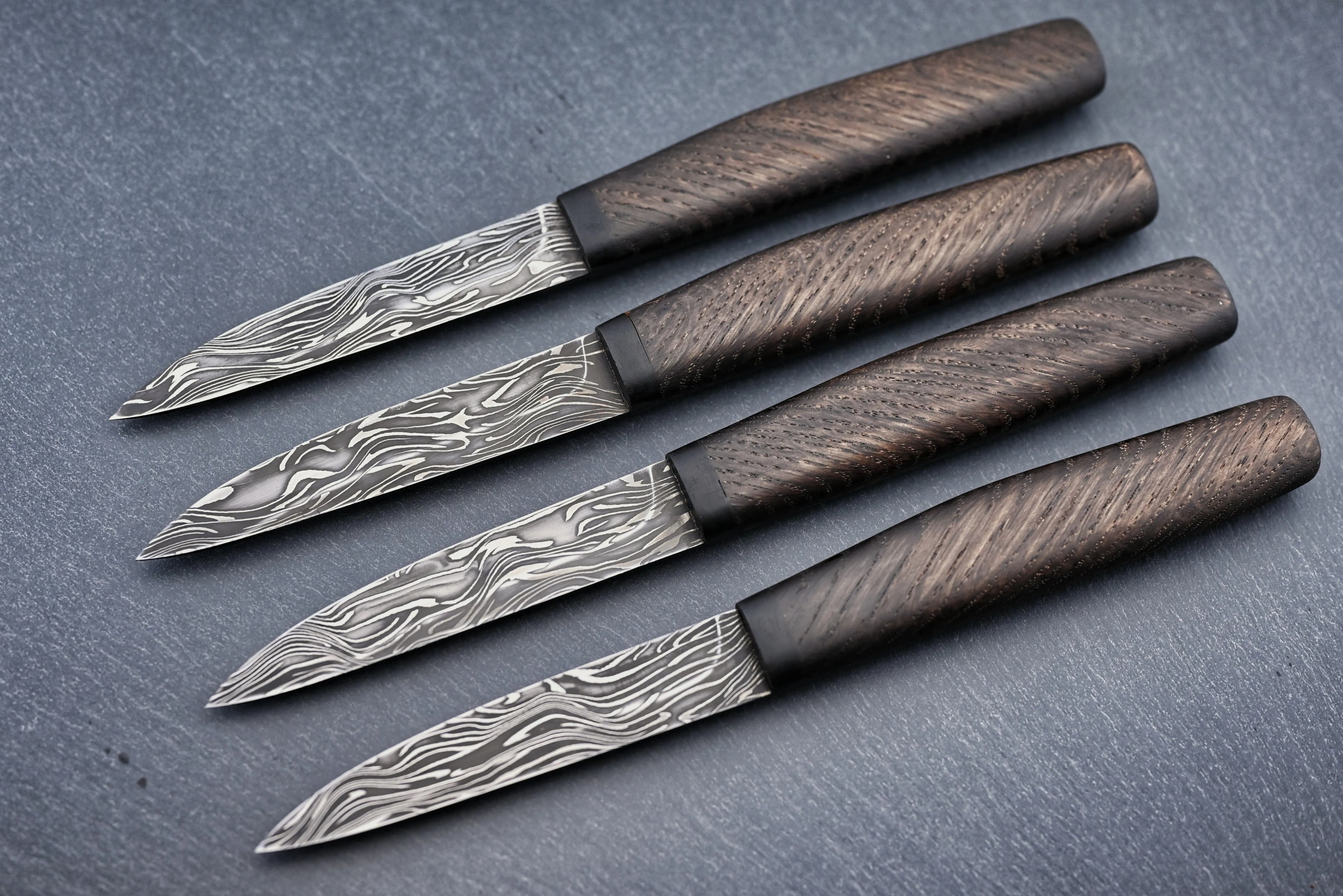 Damast Steakmesser Set (Torsionsdamast)