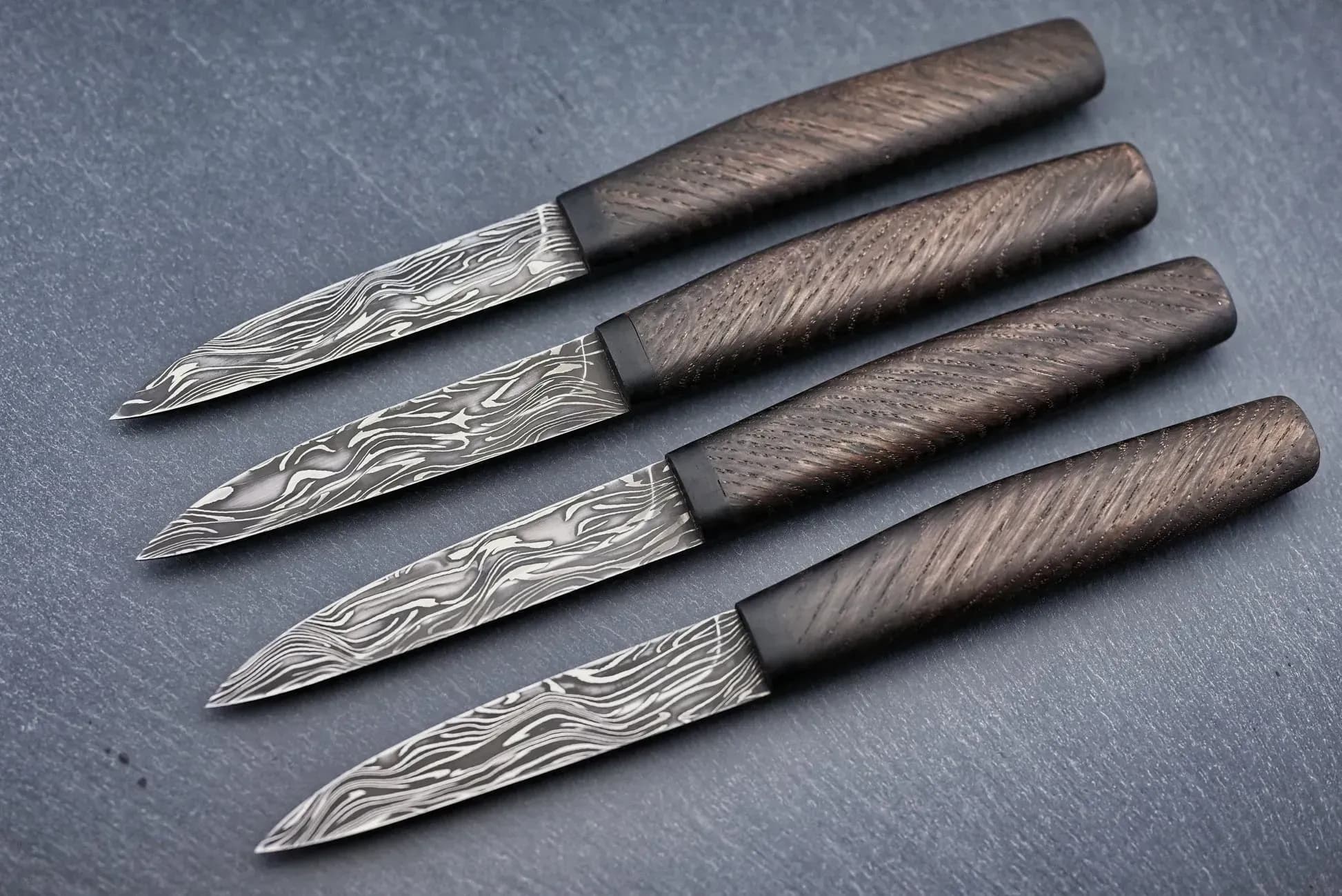 Paschinger Messer Damast Steakmesser (Torsionsdamast)