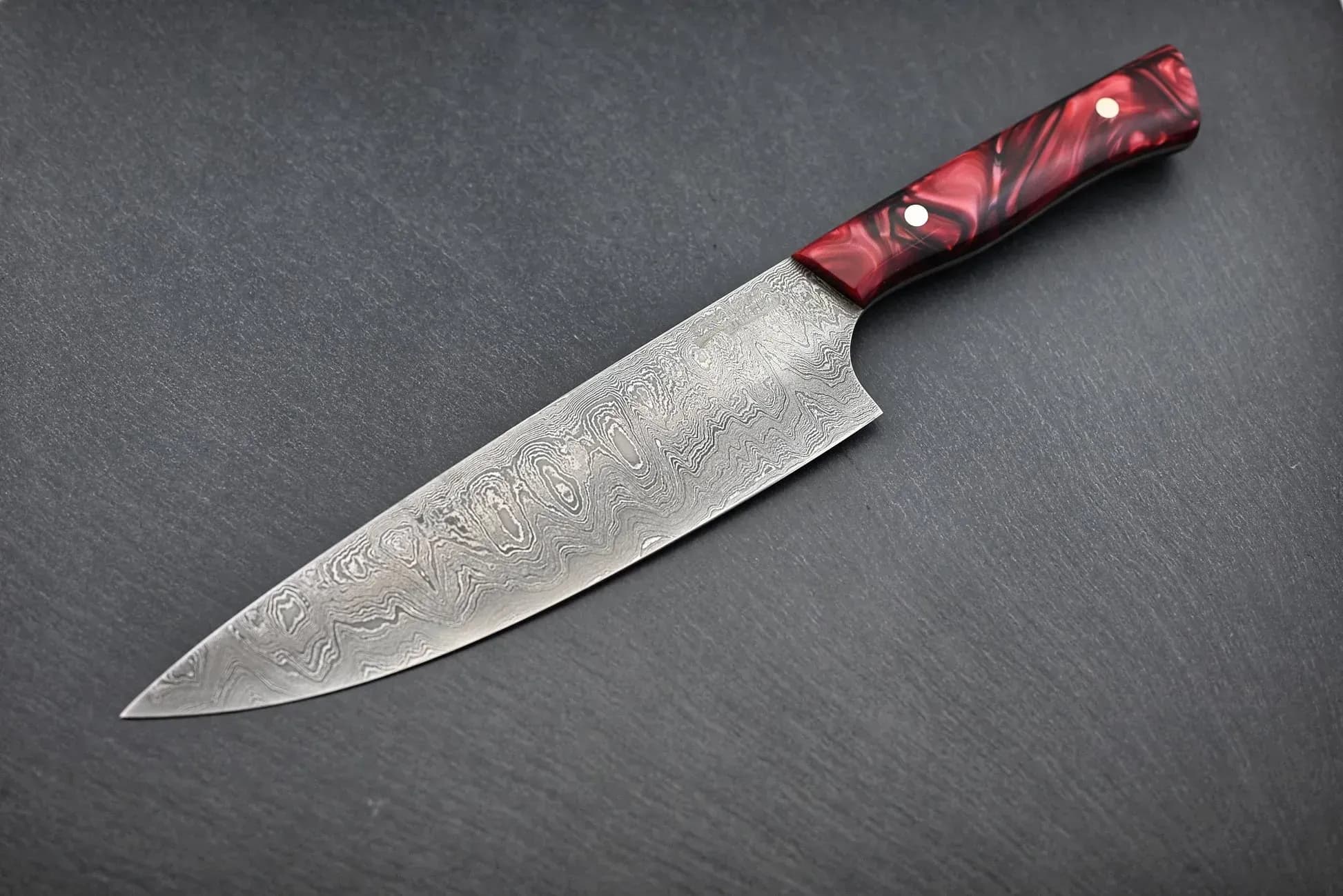 Paschinger Messer Damast Chefmesser 20 cm (350 Lagen - Wilder Damast)
