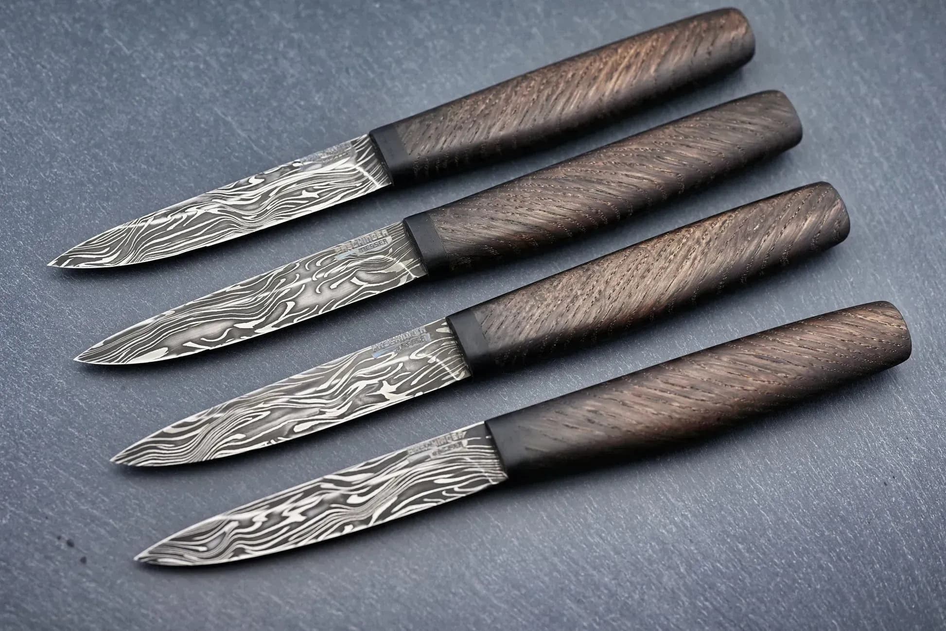 Paschinger Messer Damast Steakmesser (Torsionsdamast)