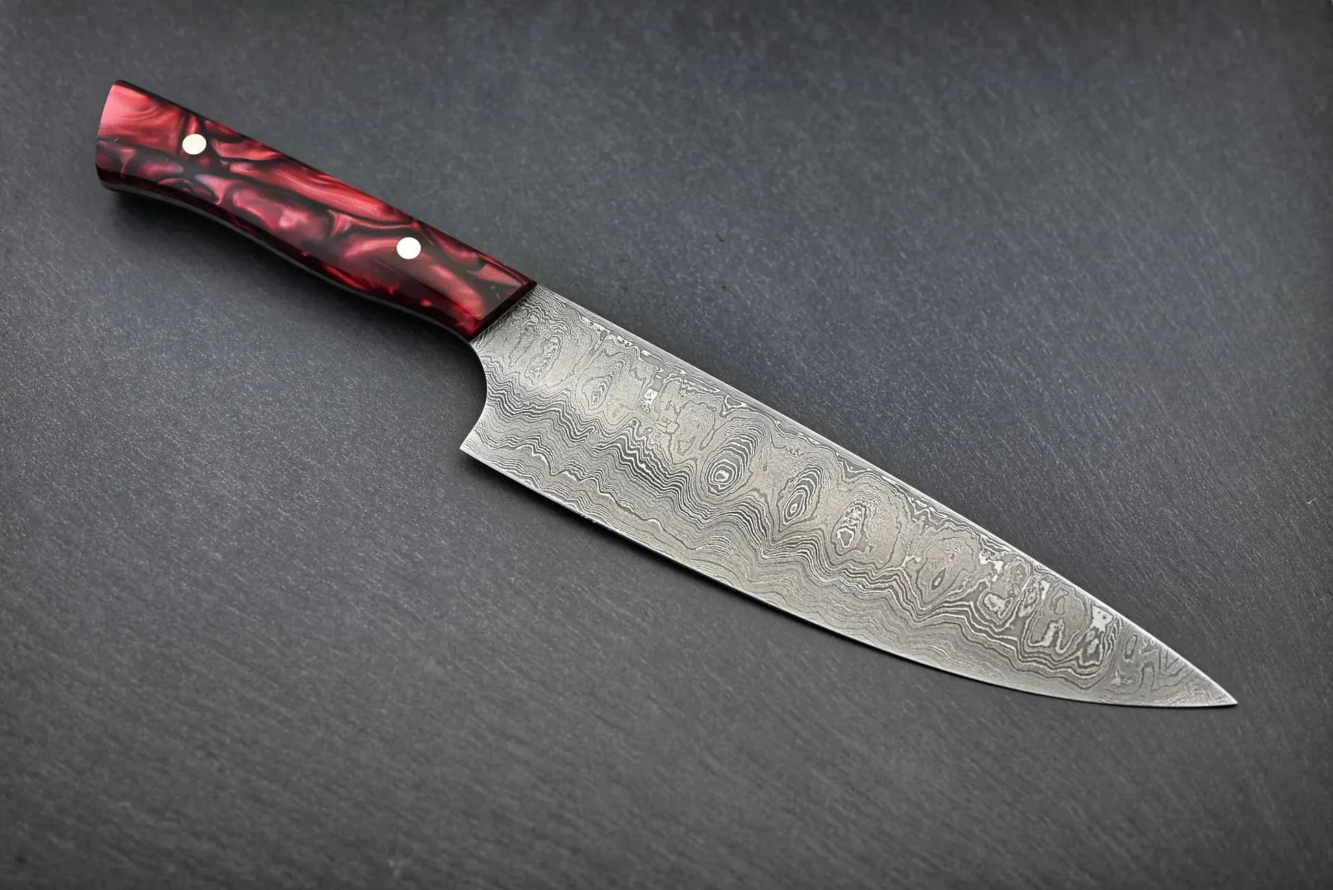 Paschinger Messer Damast Chefmesser 20 cm (350 Lagen - Wilder Damast)