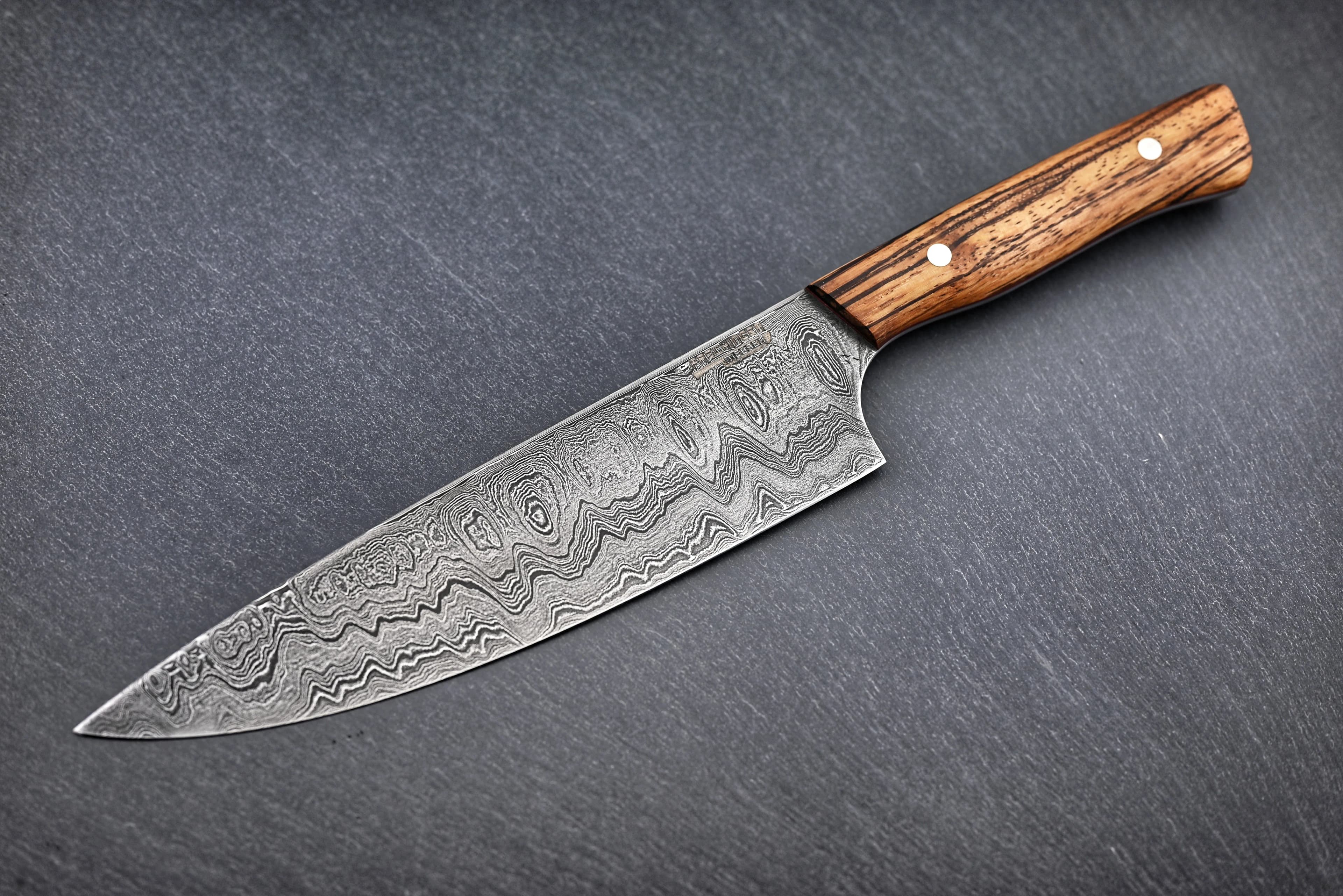 Damast Chefmesser 20cm (350 Lagen - Wilder Damast)