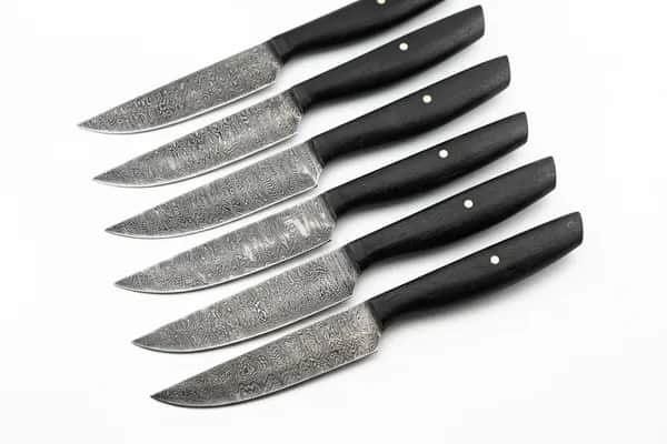 Damast Steakmesser 6er Set
